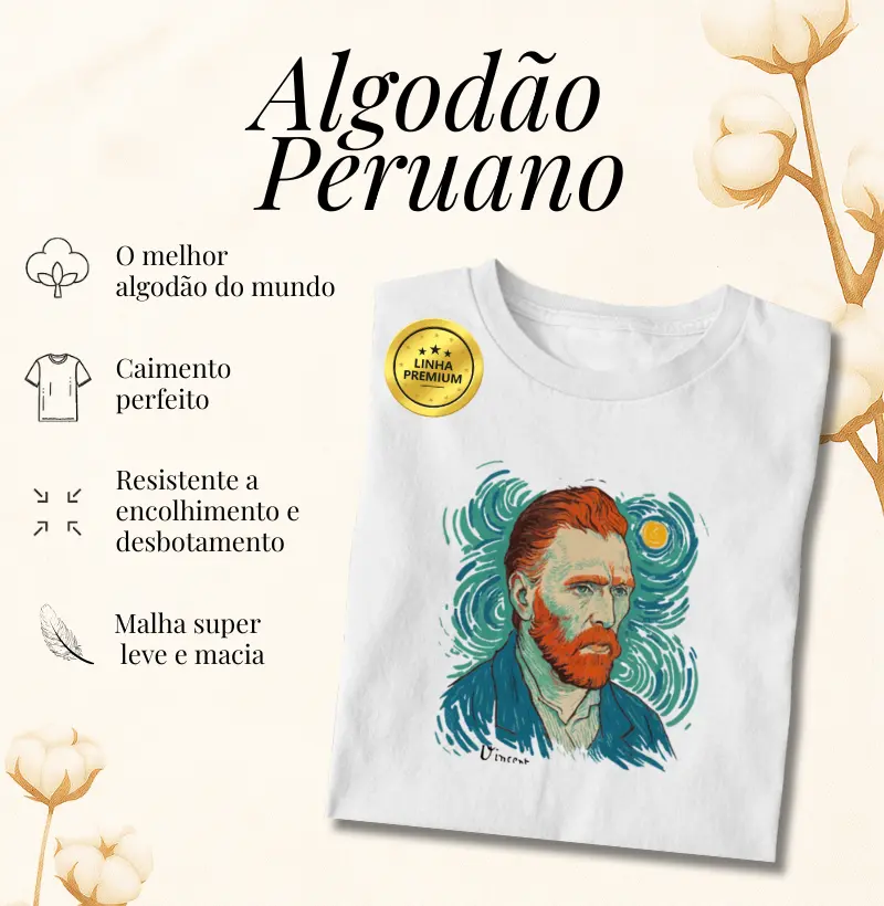 Algodão Peruano - Vincent van Gogh