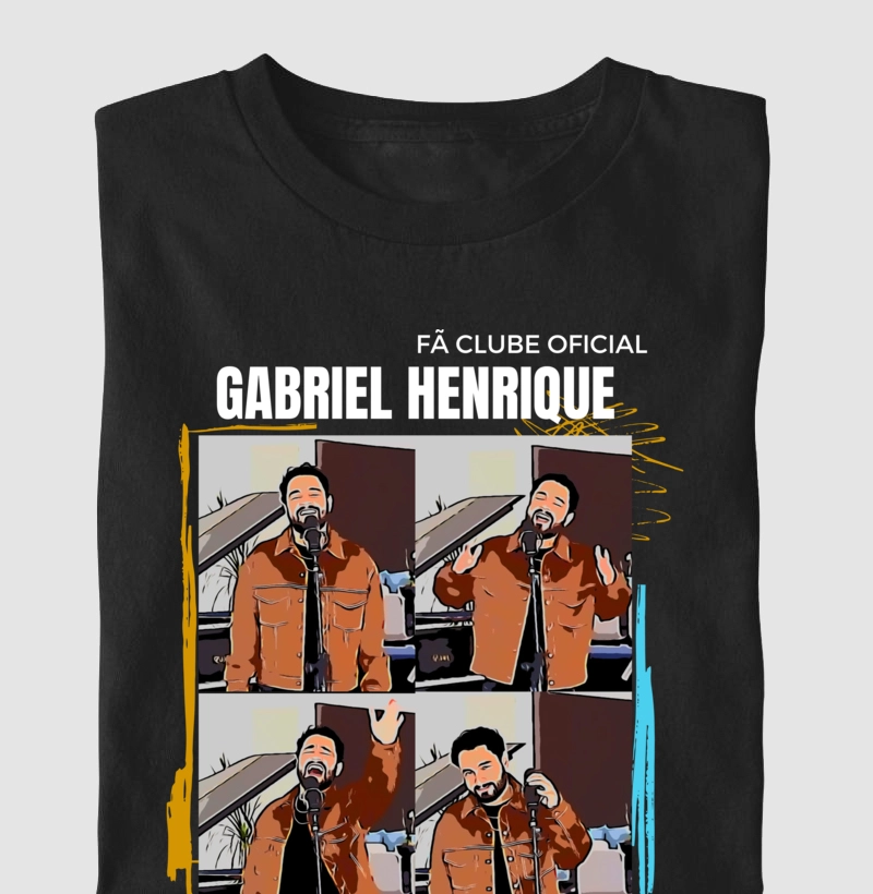 PARCERIA - Gabriel Henrique - Camiseta UNISSEX e Baby Look Feminina - When We Were Young - Fã Clube Oficial