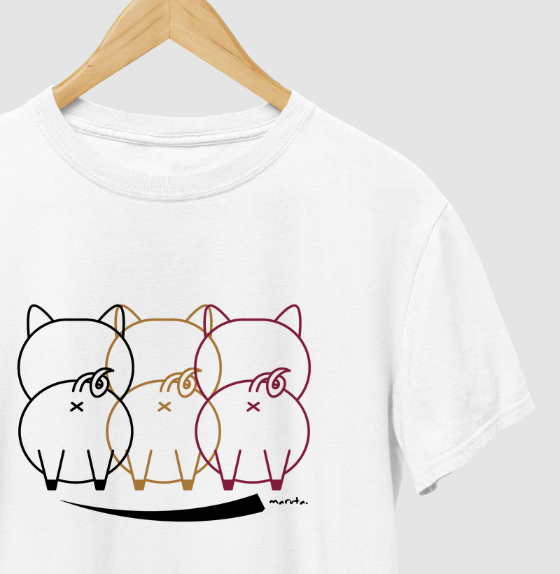 Camiseta Três Porquinhos