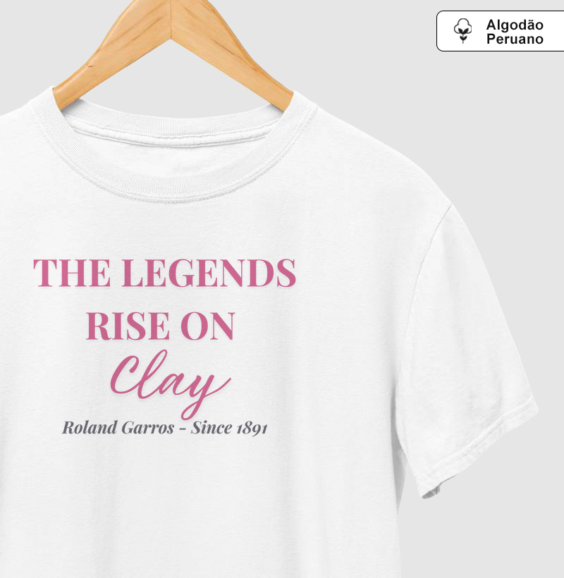 The Legends Rise On Clay - Roland Garros - Algodão Premium Peruano