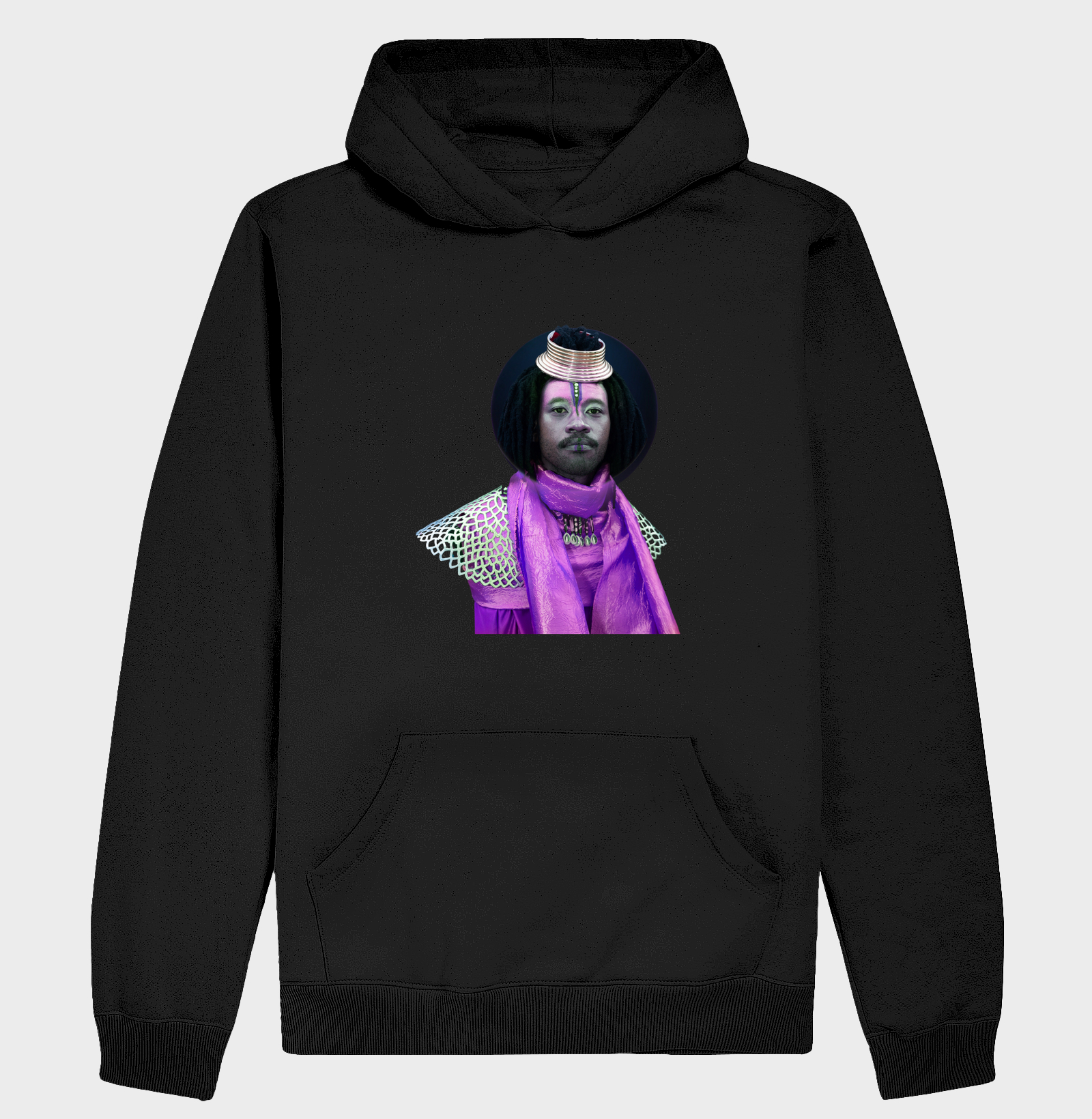 Camiseta Original Afrofuturista Argola Cabeça