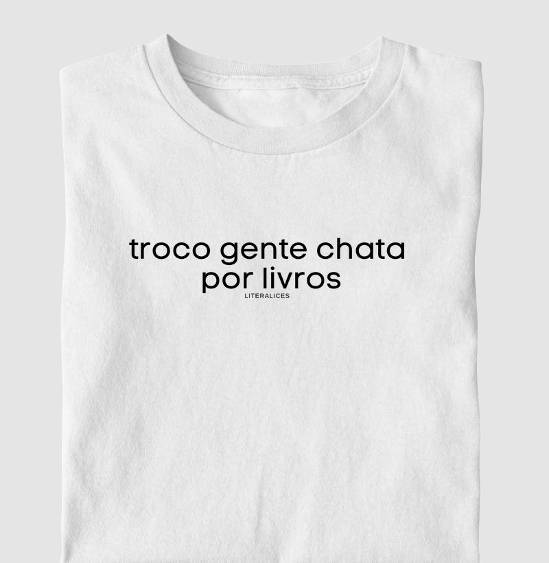 Troco gente chata por livro