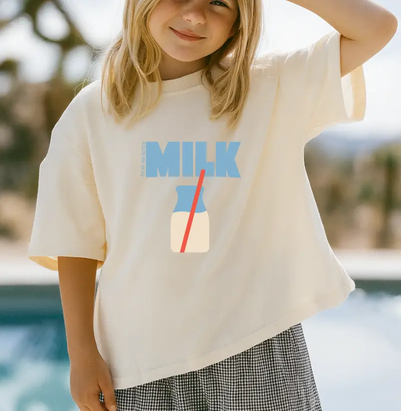 Camiseta Infantil Milk