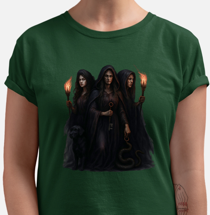 Camiseta Deusas - Tríplice - Face Escura