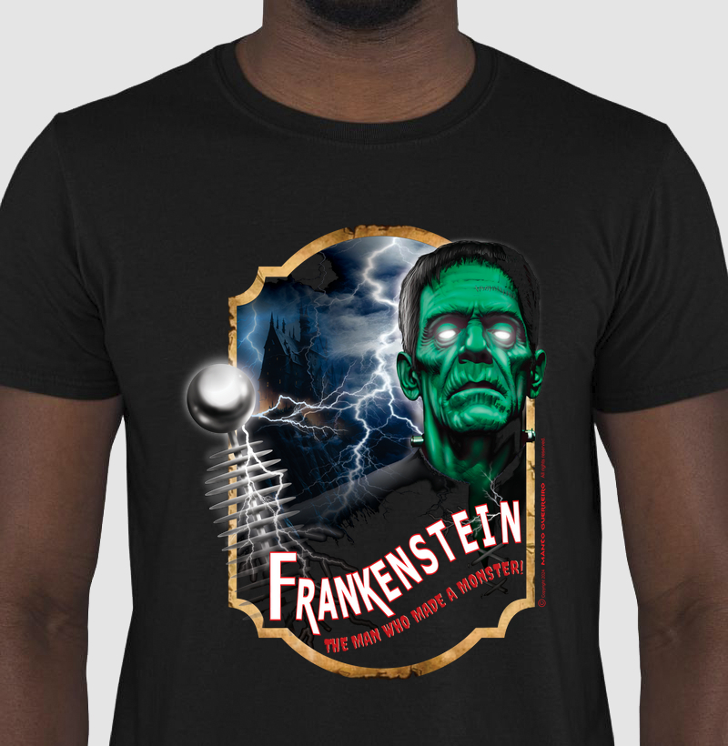 Camisa Frankenstein Preta Masculina