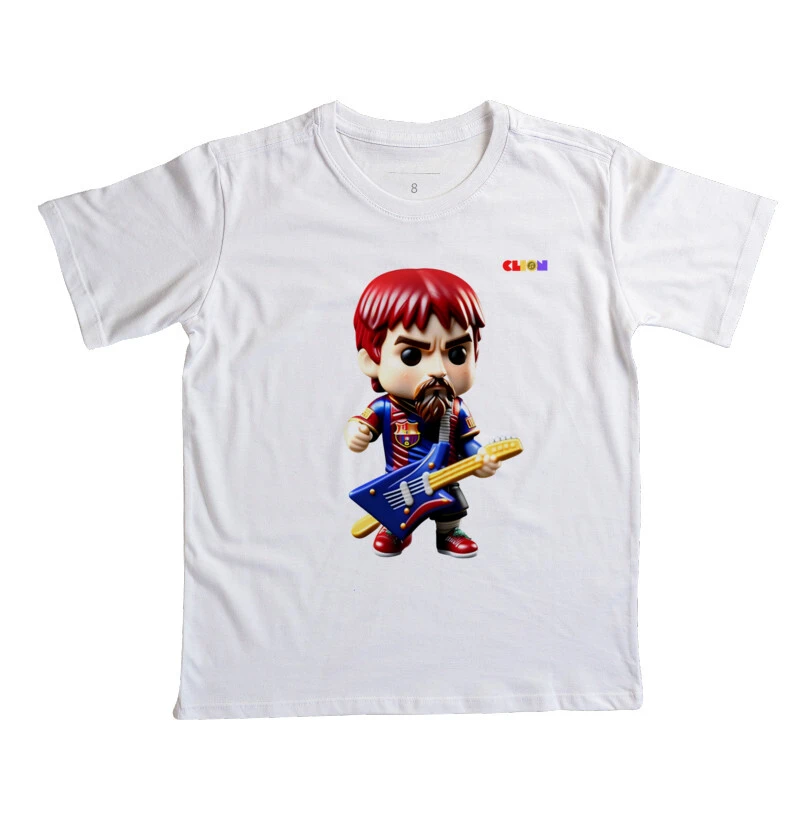 camiseta messi rock