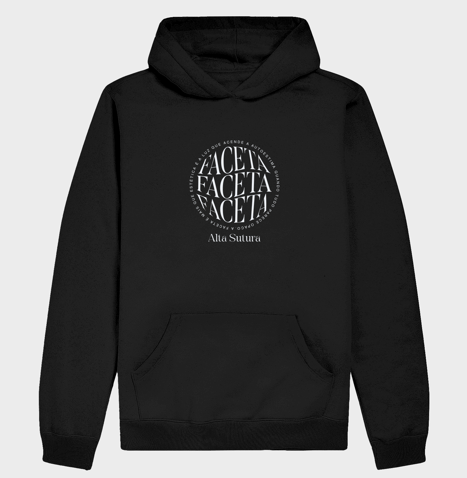 Suéter Moletom Hoodie Slim - Faceta em Alta Sutura