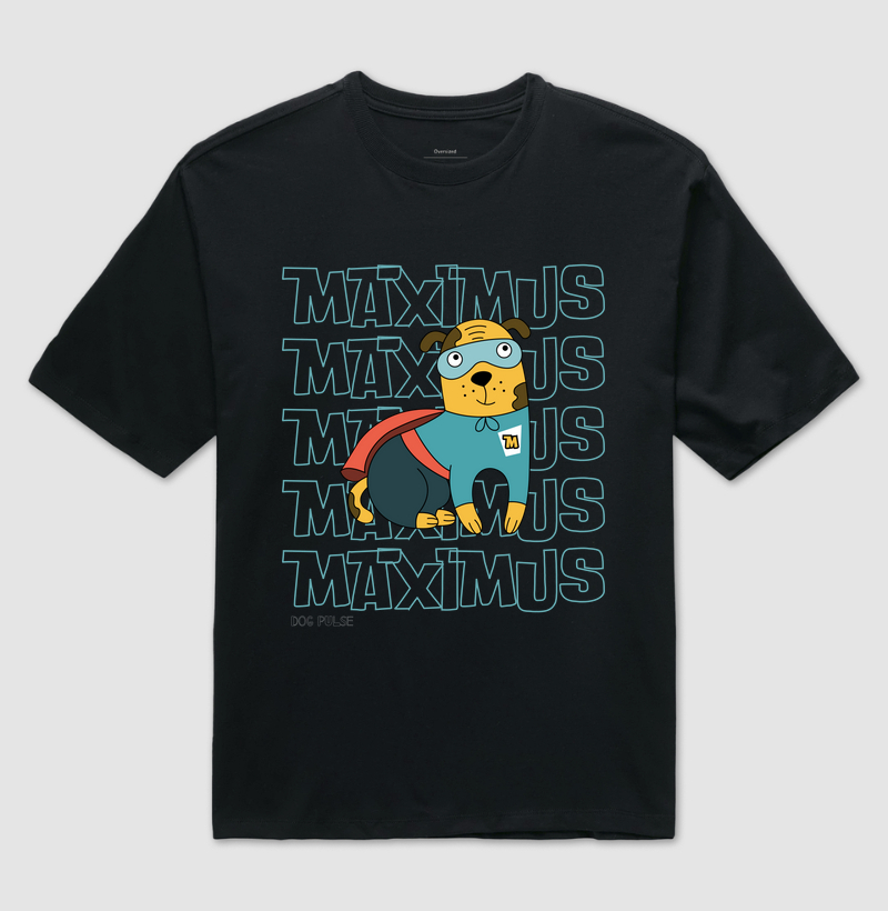 Camiseta Oversized Dog Pulse - Máximo dos Maximus