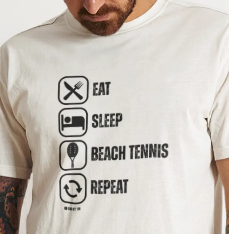 Eat Sleep Beach Tennis Repeat