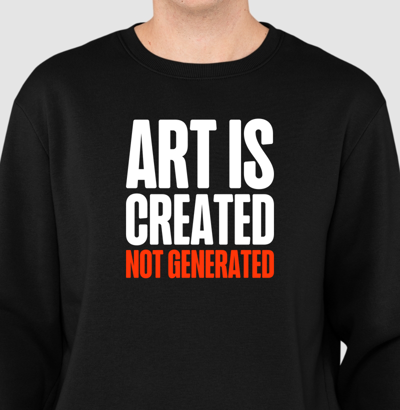 Art Is Created, Not Generated (suéter)