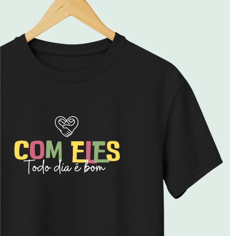 Camiseta Família - Com eles