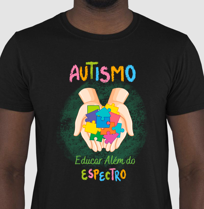 Camiseta-Educar além do espectro