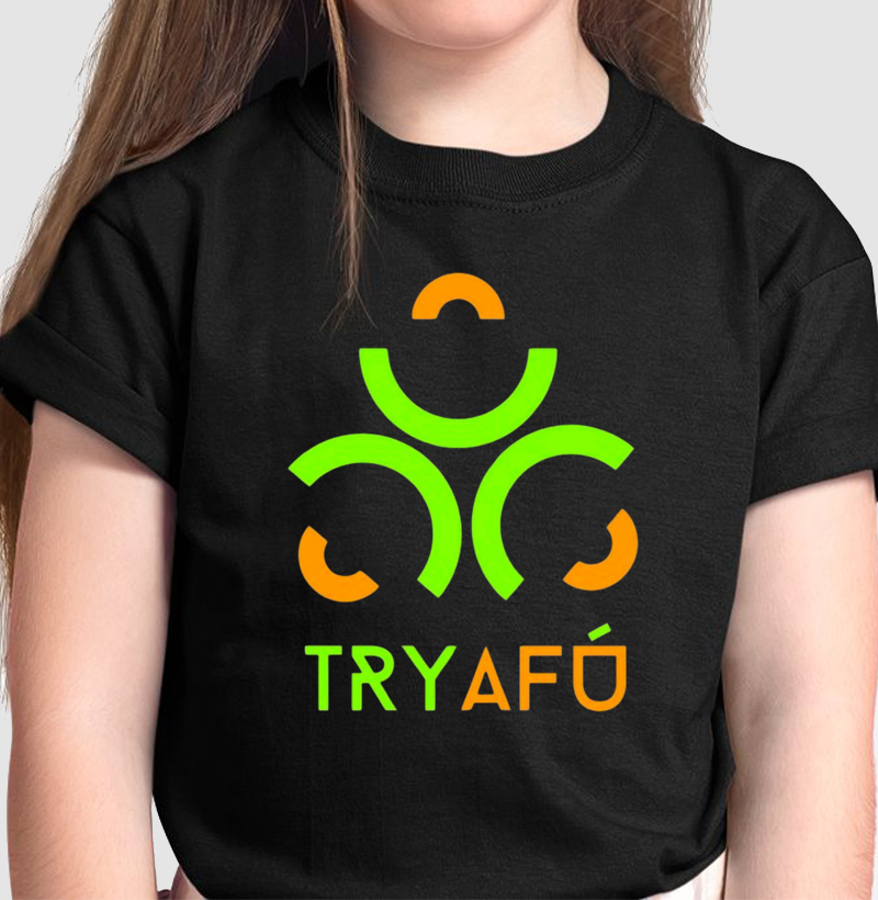 Camiseta Infantil Estampa Try Afú – Apenas Quem Sabe o Que É "Try Afú" Reconhece a Qualidade e o Estilo Deste Pano!