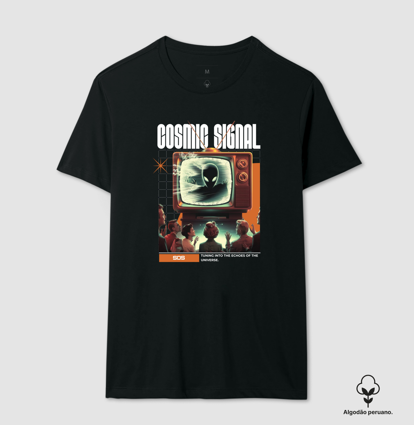 Cosmic Signal - Camiseta Algodão Peruano