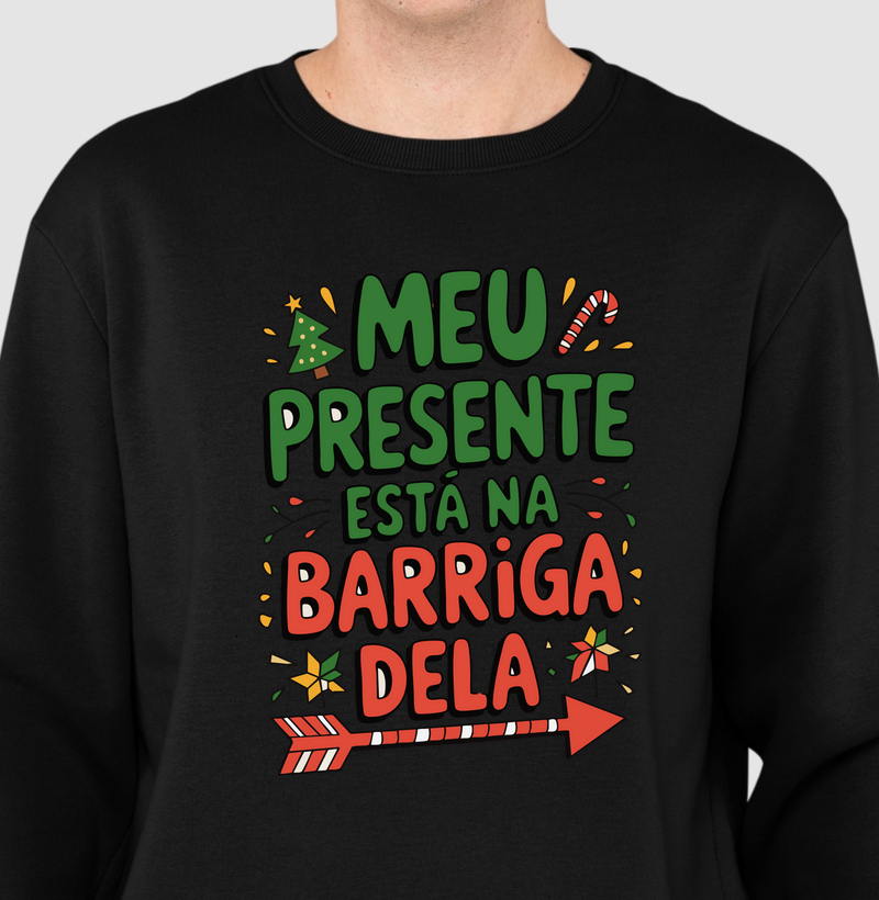 Meu presente está na barriga dela