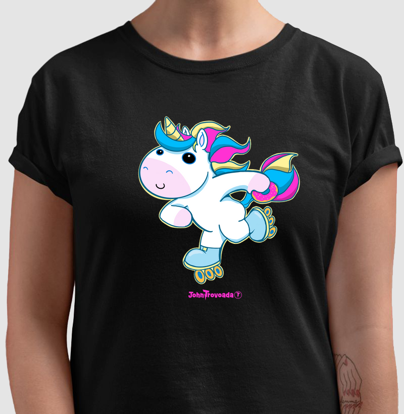 Camiseta Unicórnio  de Patins