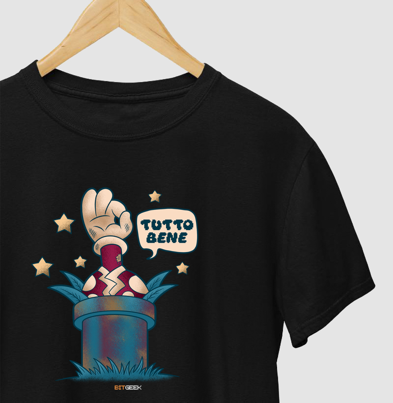 Camiseta Tutto Bene Retro Gamer Parody