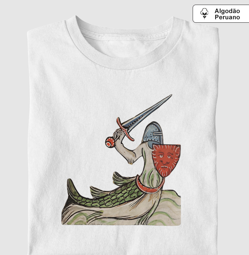 Camiseta de Algodão Peruano Cavaleiro Abissal