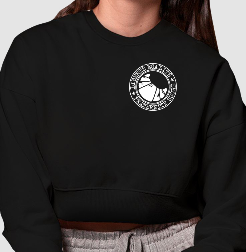 Cropped Moletom Croissant