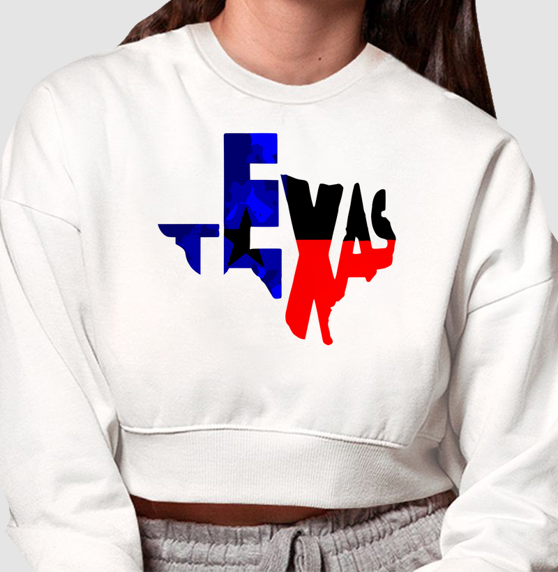 Crooped Moletom - Texas