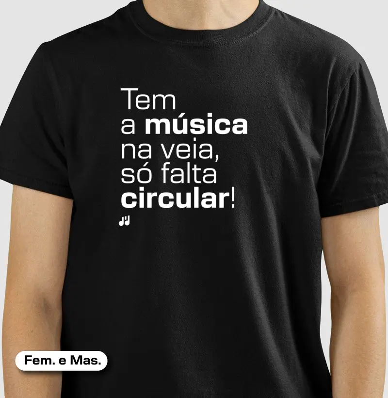 Tem a música na veia, só falta circular!