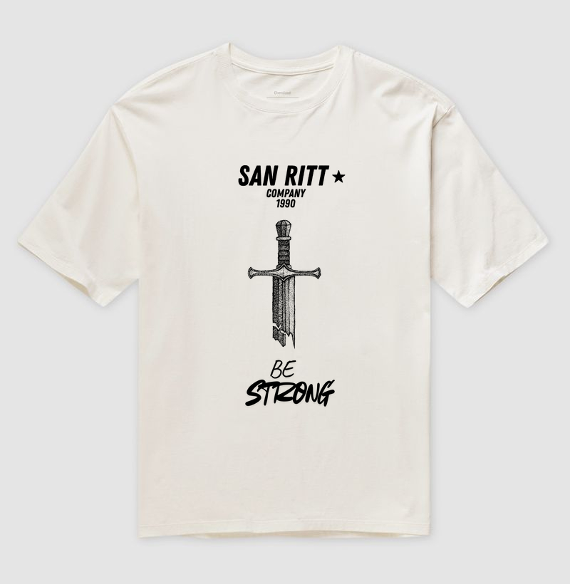 Camiseta Oversized S★R Be strong