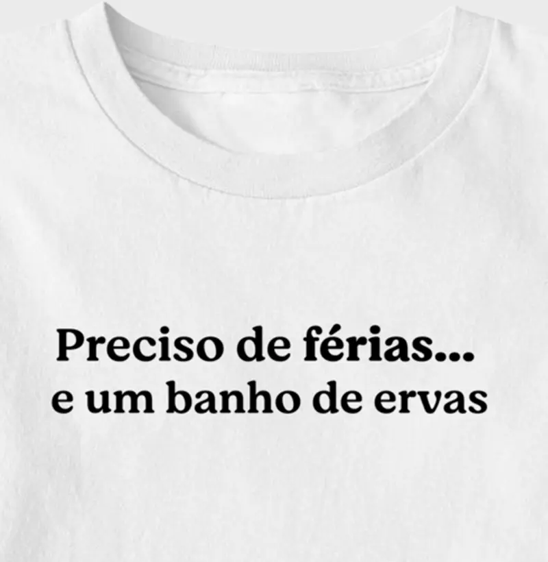 Preciso de férias...  e um banho de ervas