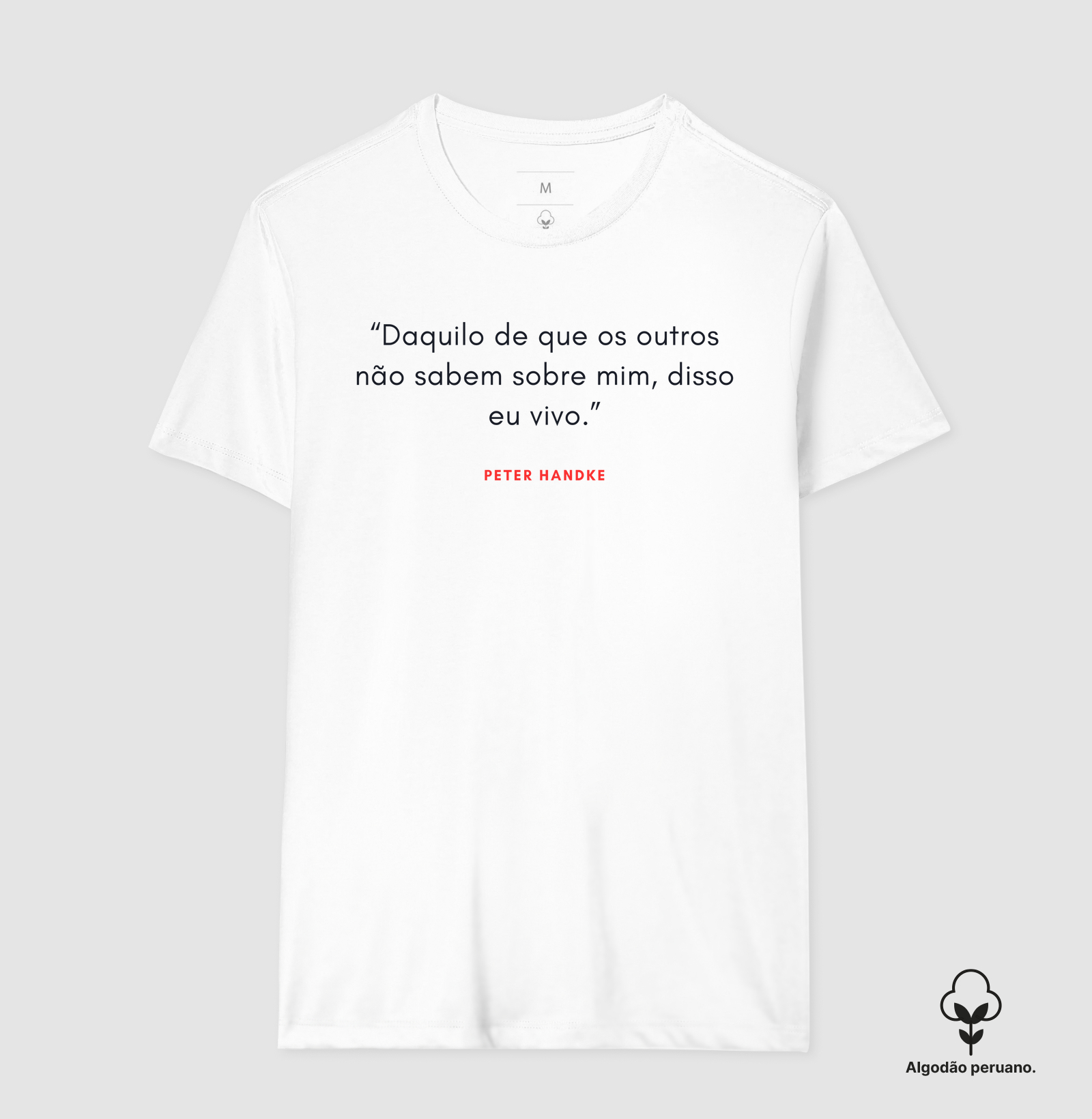 Camiseta em Algodão Peruano Peter Handke