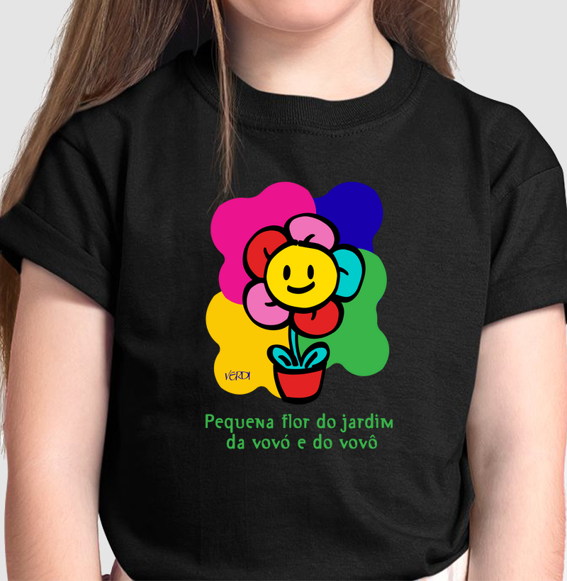 Pequena flor do jardim da vovó e do vovô