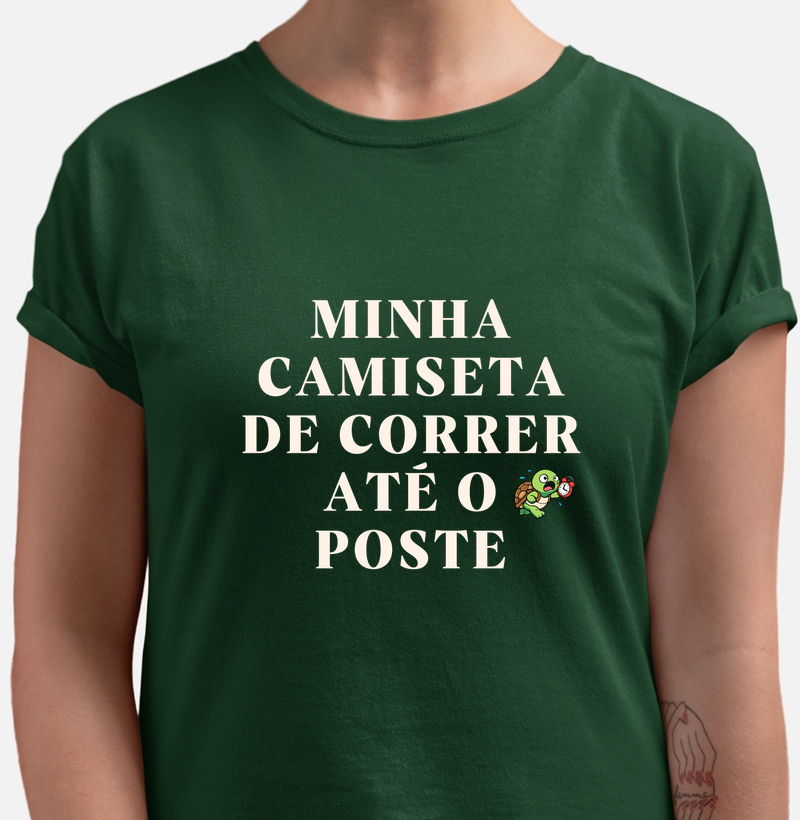Camiseta de Correr Até o Poste