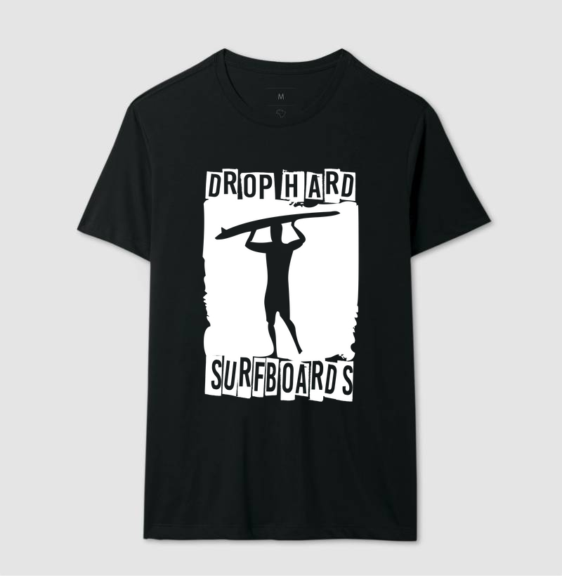 Camiseta basica drop hard surfboards