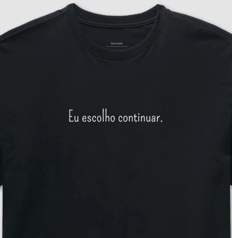 Eu escolho continuar.