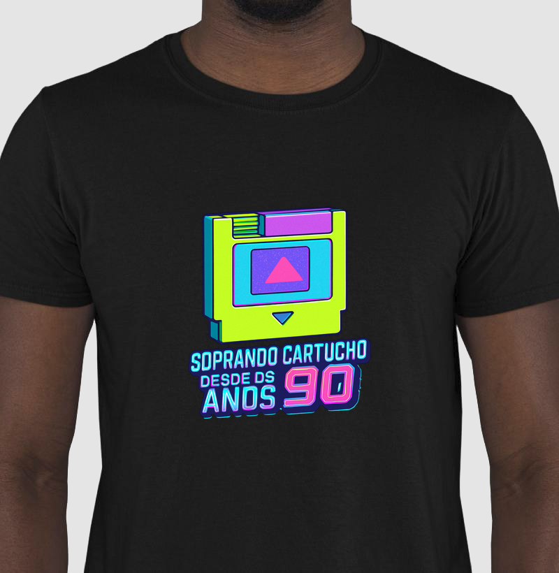 Soprando Cartucho Anos 90 - Nostalgia Gamer