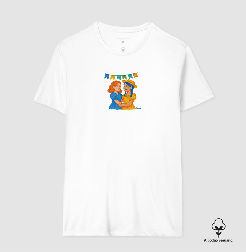 Camiseta de Algodão Peruano "casal L" 3