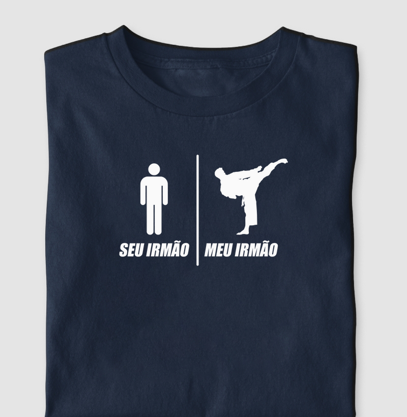 Seu Irmão x Meu Irmão – Estampa Divertida Karateca