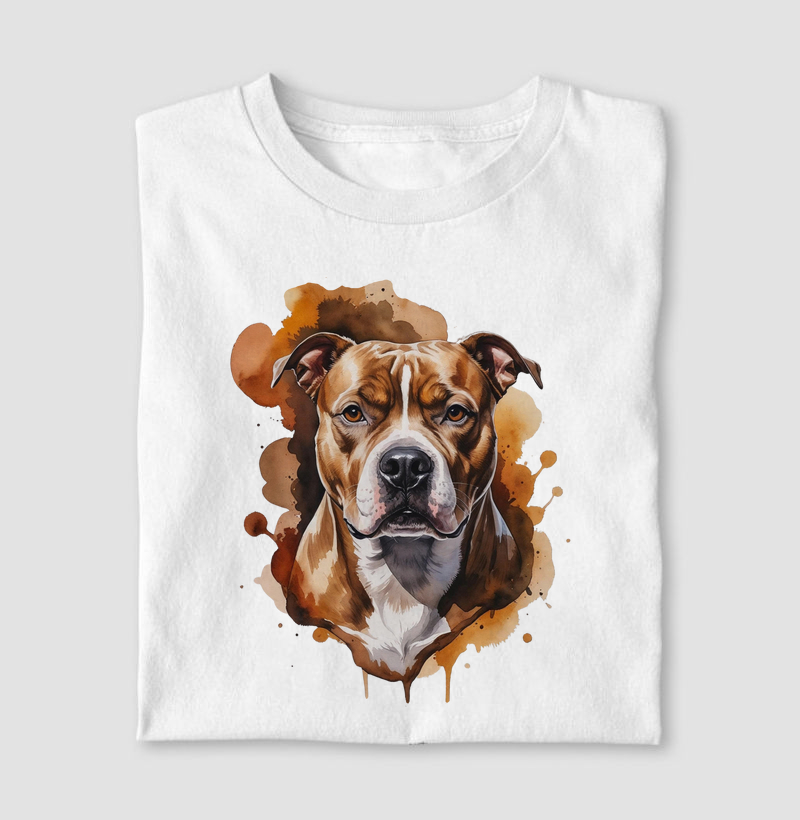 Pit Bull aquarela
