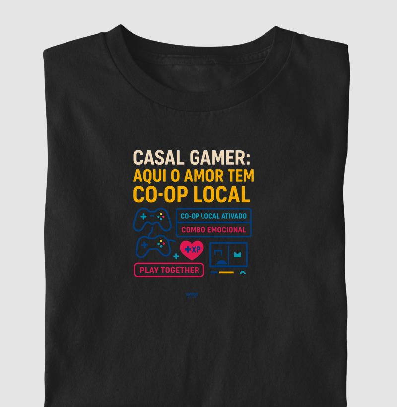 Casal Gamer Aqui o Amor Tem Co-op Local