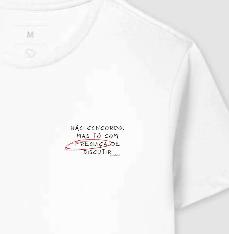 Não concordo, mas tô com preguiça de discutir