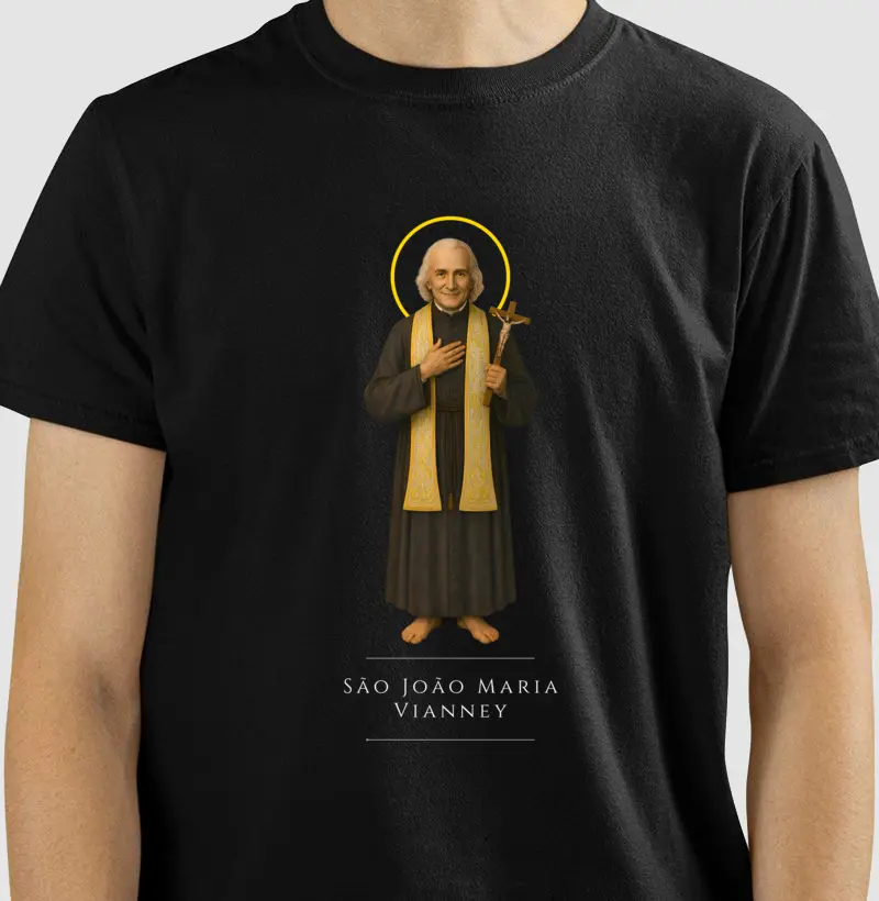 Camiseta Católica — São João Maria Vianney