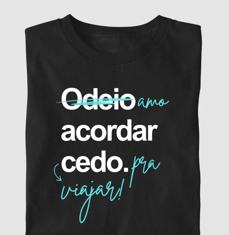 Amo acordar cedo