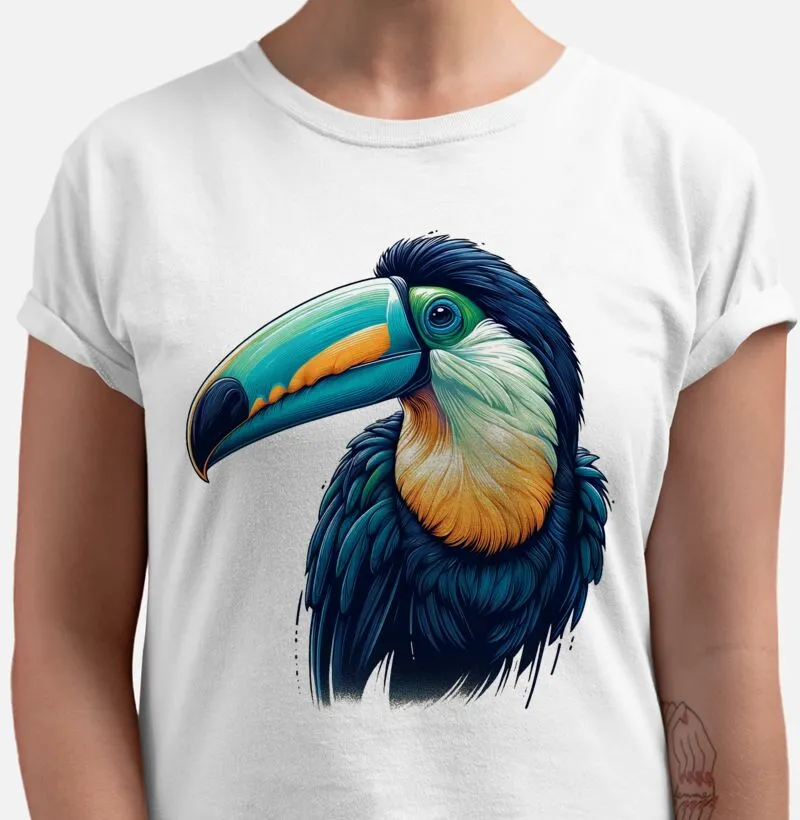 Tucano em plumas