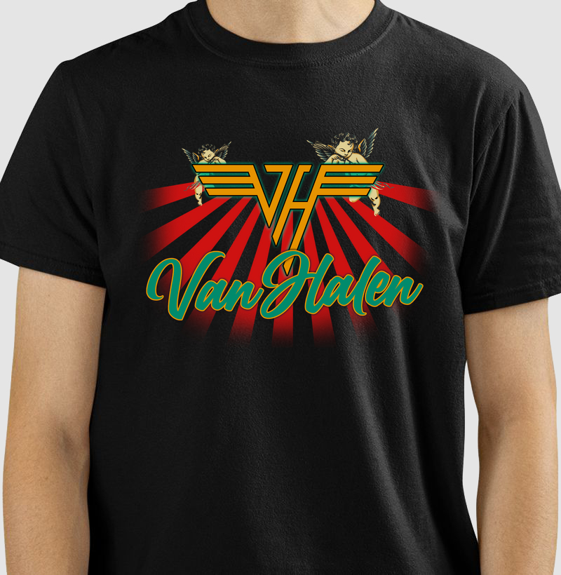 CAMISETA COM ESTAMPA VAN HALEN
