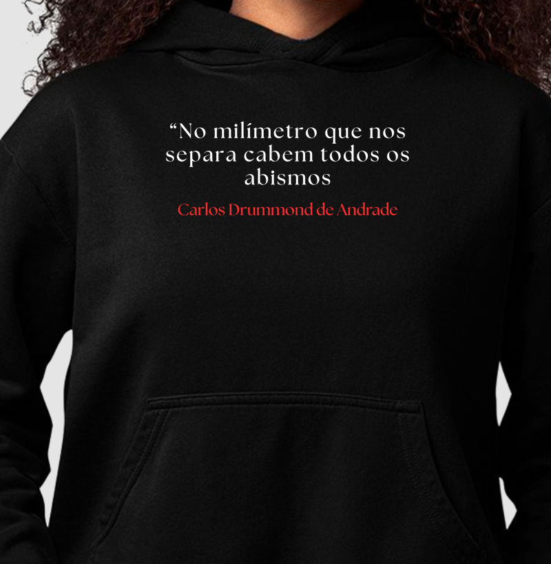 Hoodie Moletom Drummond Abismos
