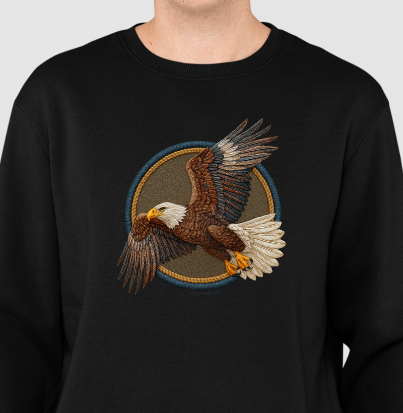 Aves em Linha - Águia - Moletom