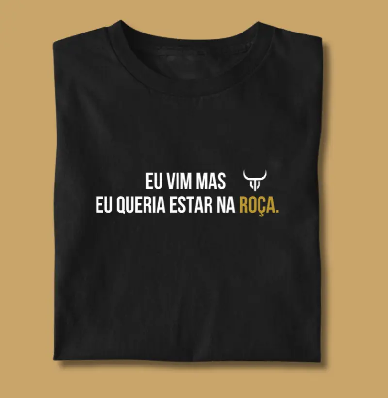 Eu vim mas eu queria estar na roça 