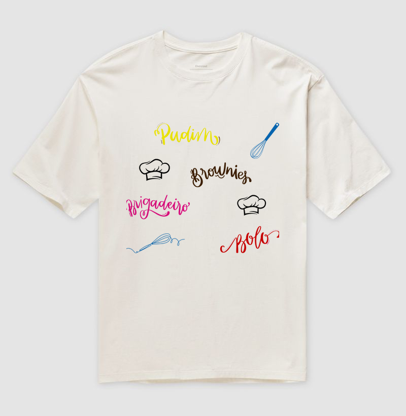 T-shirt doces diversos