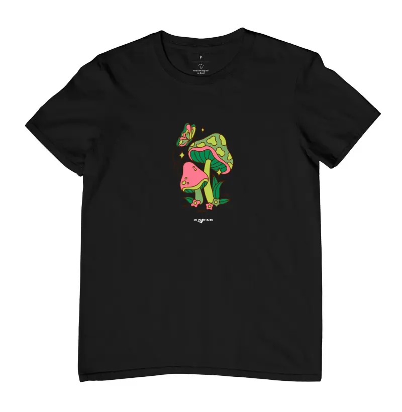 Camiseta Cartoon Mushroom