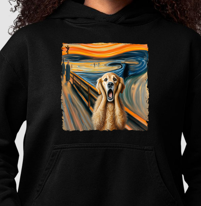 O susto do Golden Retriever