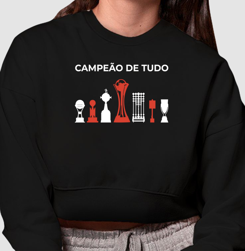 Moletom Cropped Campeão de Tudo