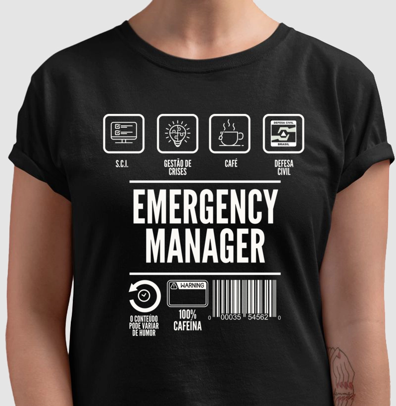 Camiseta Emergency Manager #15